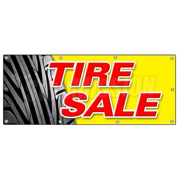 TIRE SALE 1 BANNER SIGN tires sale sell wheel rims slick wheels signs